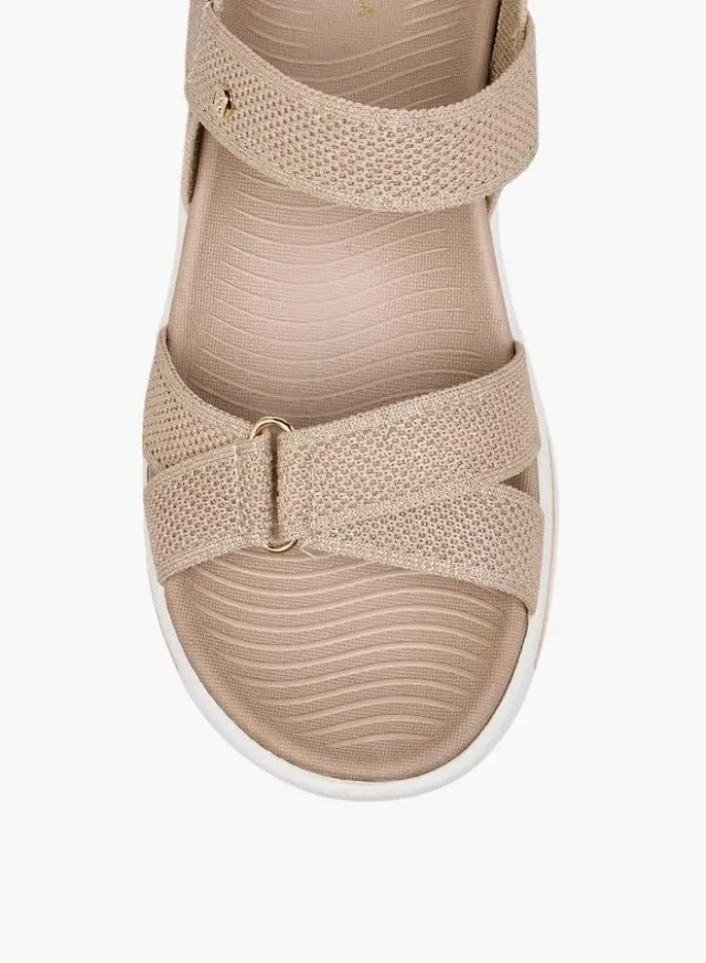 اشتري فلورا بيلا من شو إكسبرس GOLD Flora Bella Women Textured Comfort Sandals للنساء في الإمارات – صورة 4