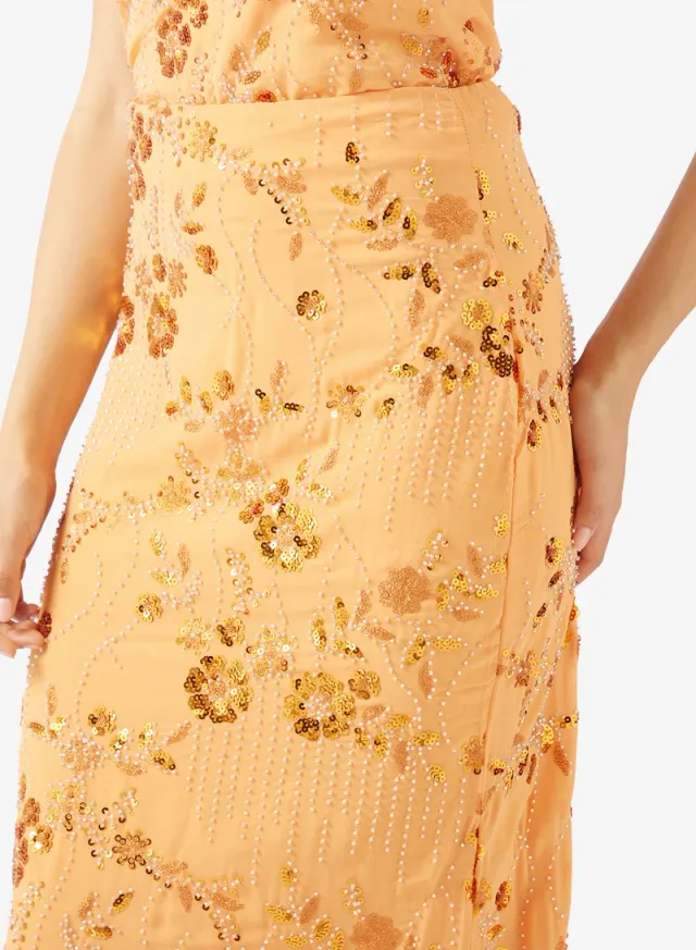Bead Embellished Maxi Skirt – image 4