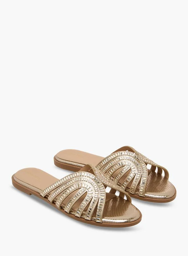 Flora Bella Embellished Slide Sandals