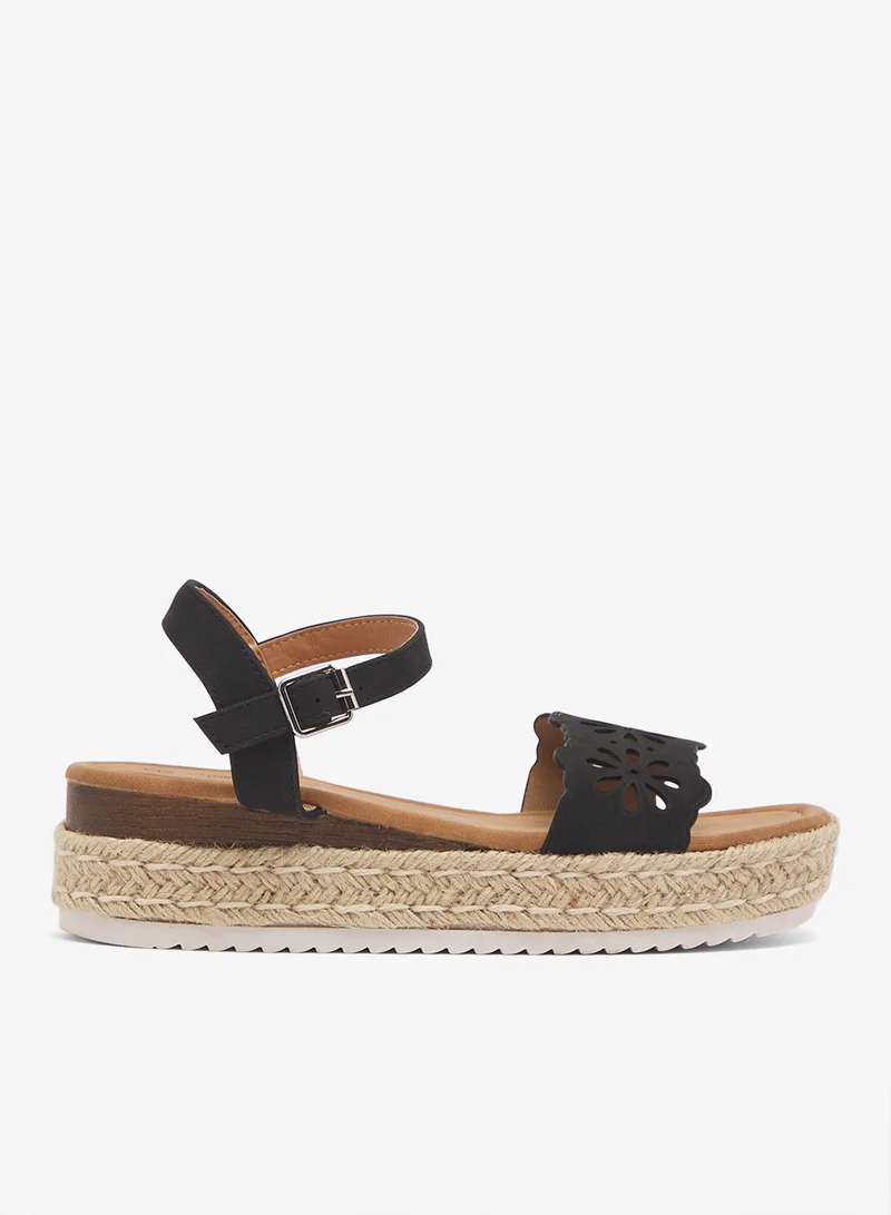 Low Wedged Flatform Sandal