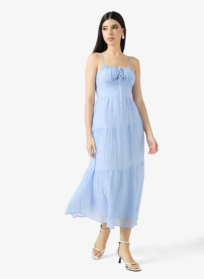 Tiered Tie-Back Dress