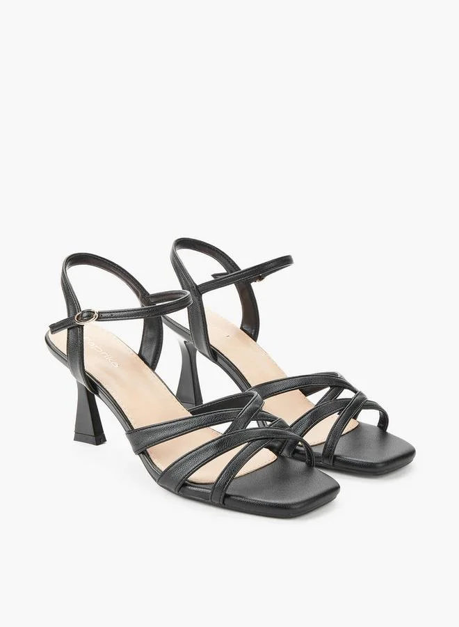 Women's Flared Heel Strap Sandals