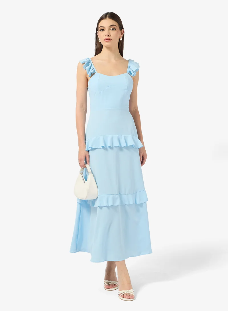 Strappy Ruffle Dress