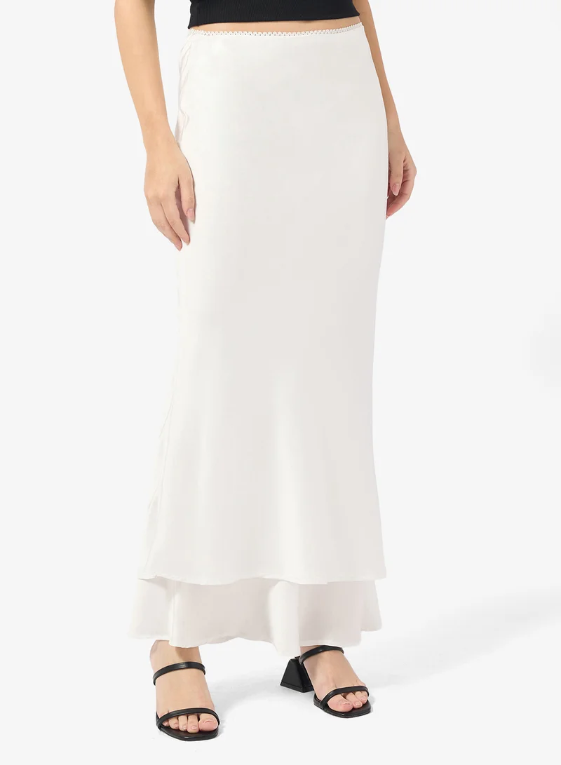Ruffle Hem Skirt