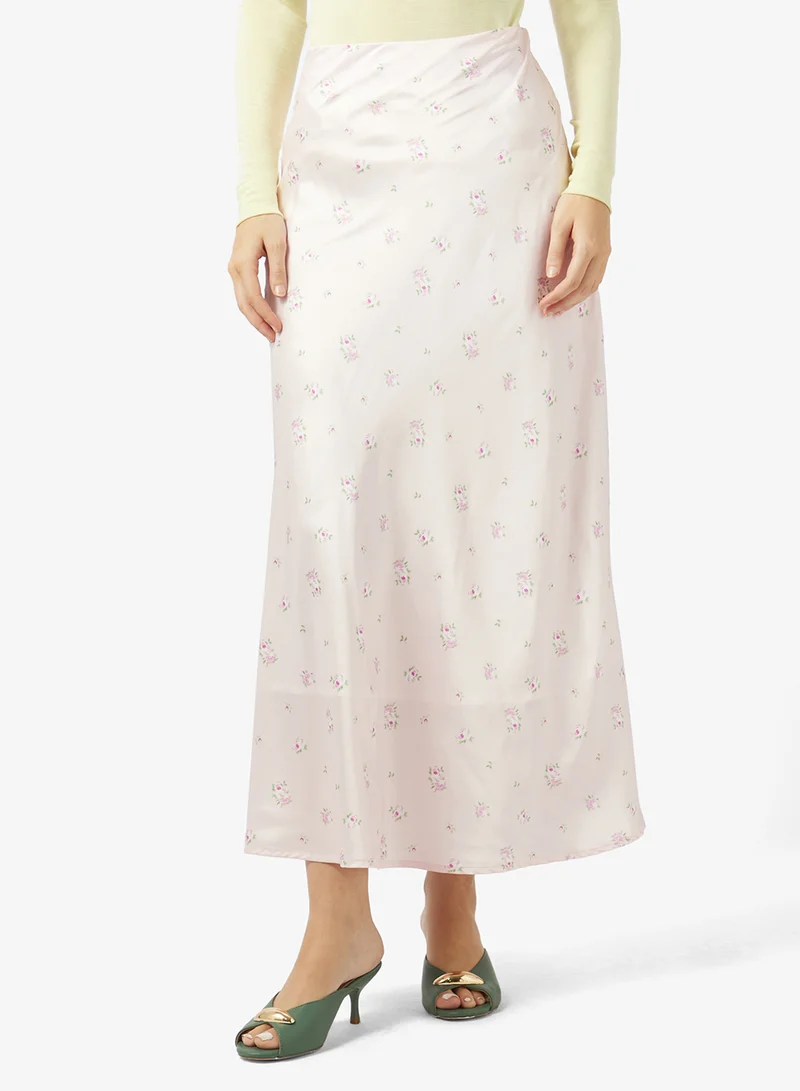 Ditsy Print Skirt