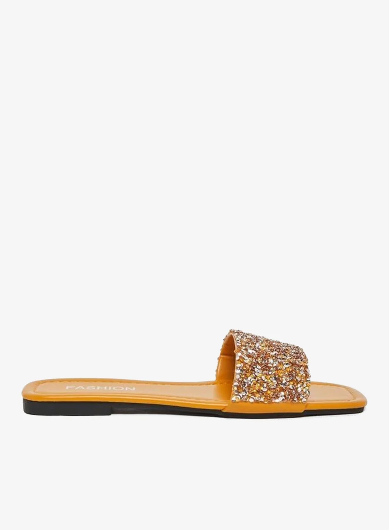 Embellished Slip-On Sandals