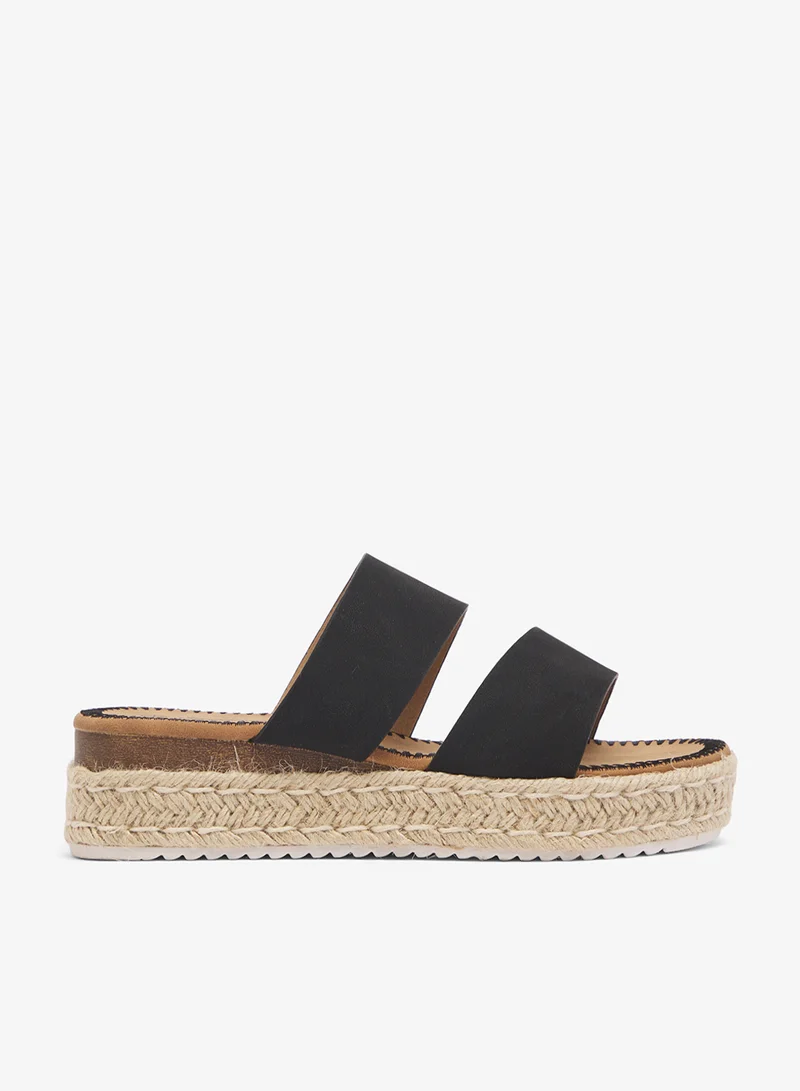 Low Wedged Flatform Sandal