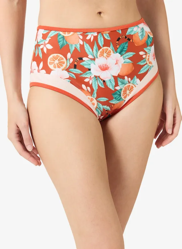 Floral Print Bikini Top and High-Rise Swim Skirt Set – image 5