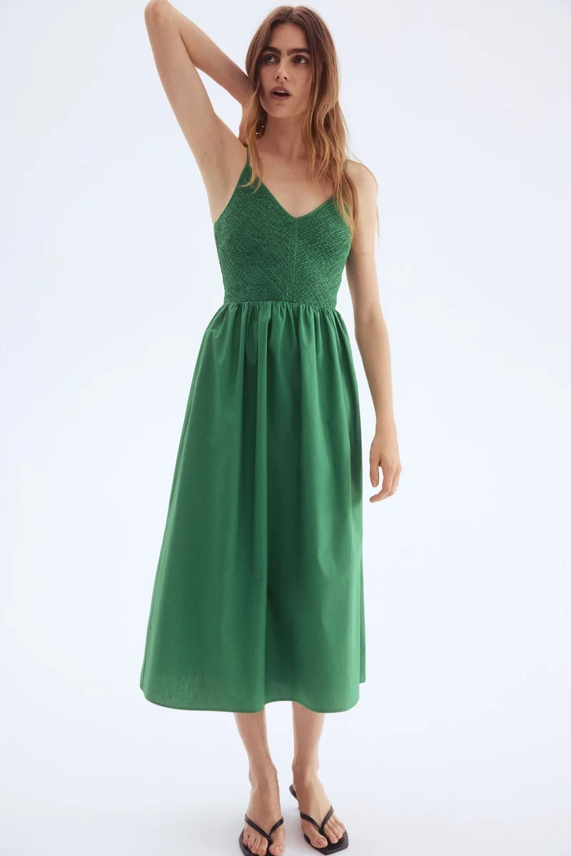 Smocked Cotton Dress