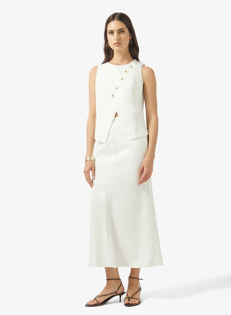 Vest & Column Skirt Set