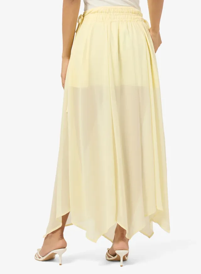 Pleated Asymmetrical Midi Skirt – image 2