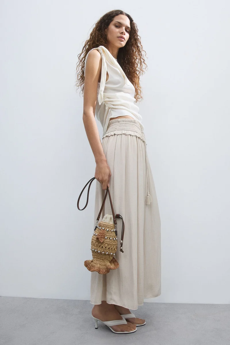 Tasseled Maxi Skirt
