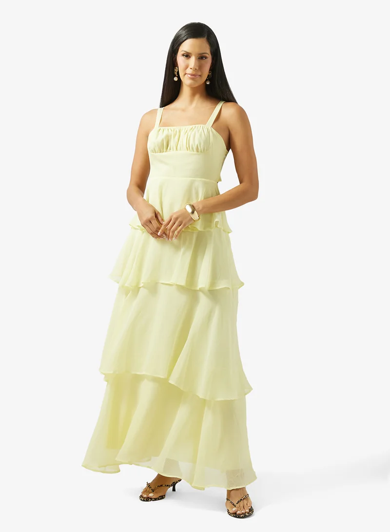 Tie Back Tiered Dress