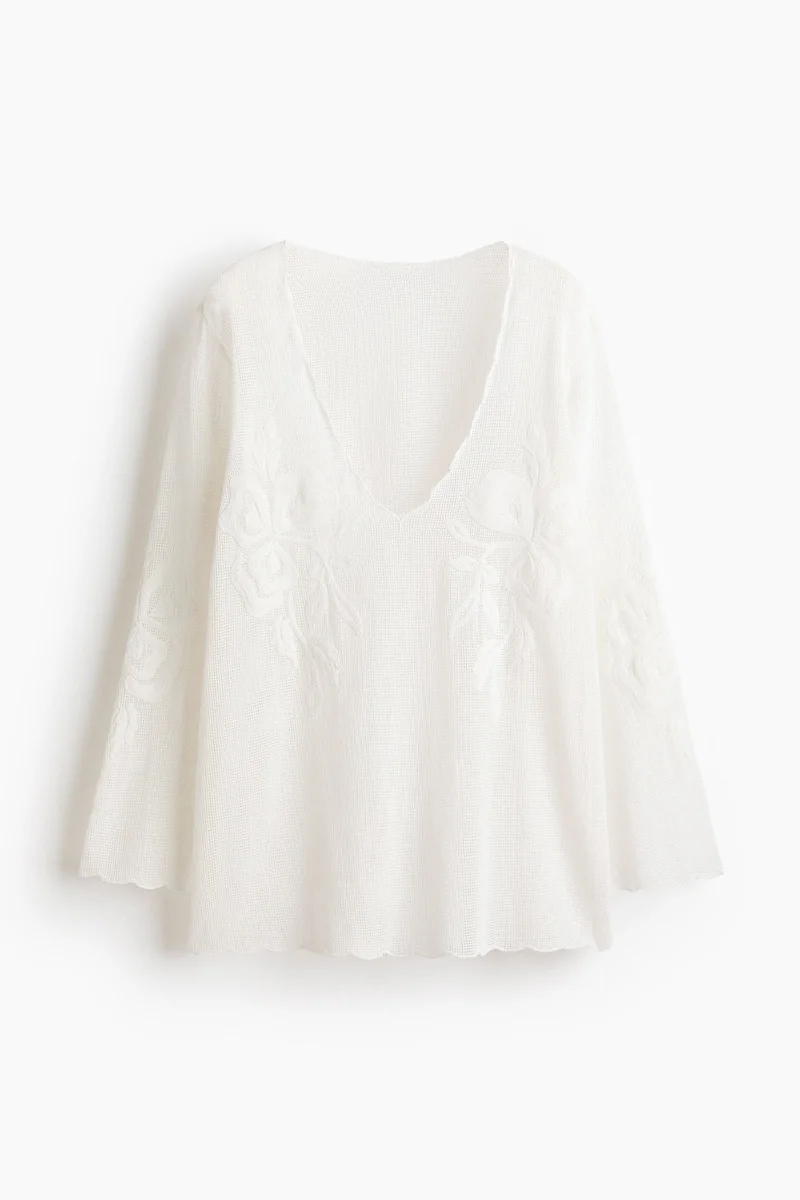 Cotton Mesh Beach Dress