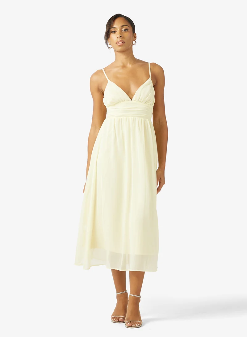 Deep Neck Summer Dress