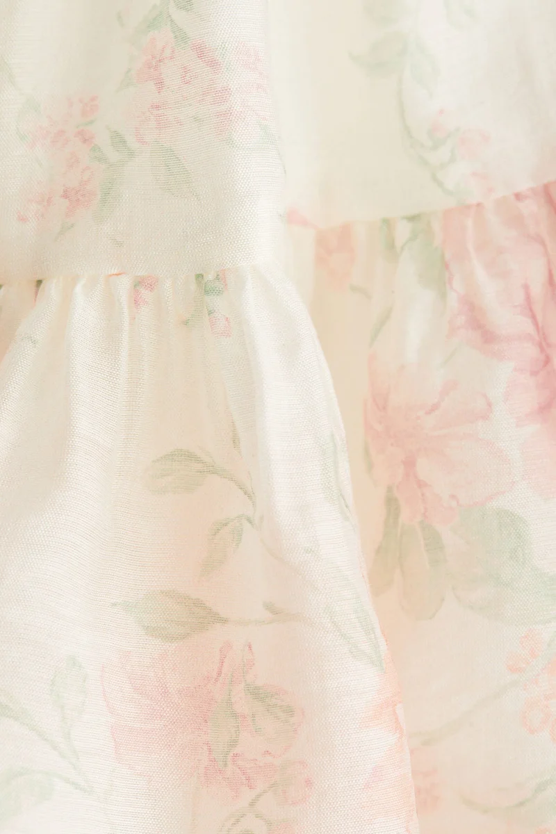 Flounced Mini Skirt