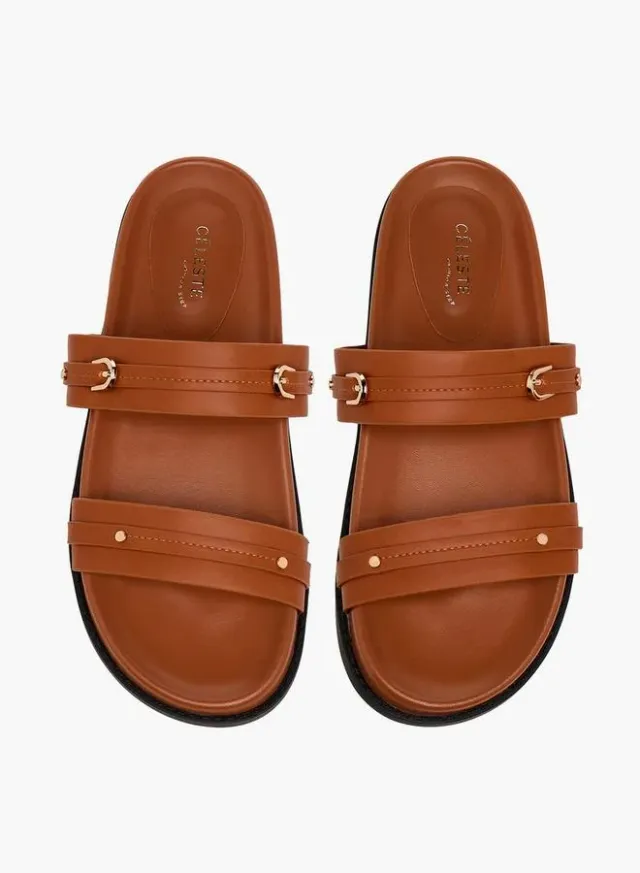 Women's Buckle Flat Sandals