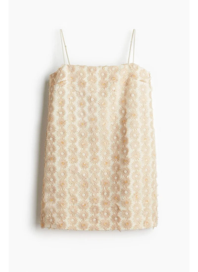 Appliquéd Strappy Dress