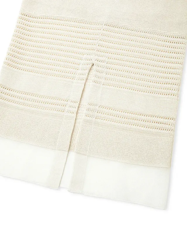 Contrast Textured Knit Skirt – image 5