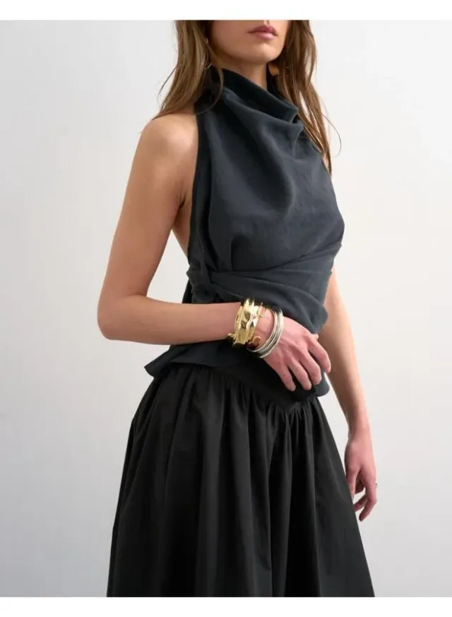 Lightweight Woven Ankle Skirt – image 4