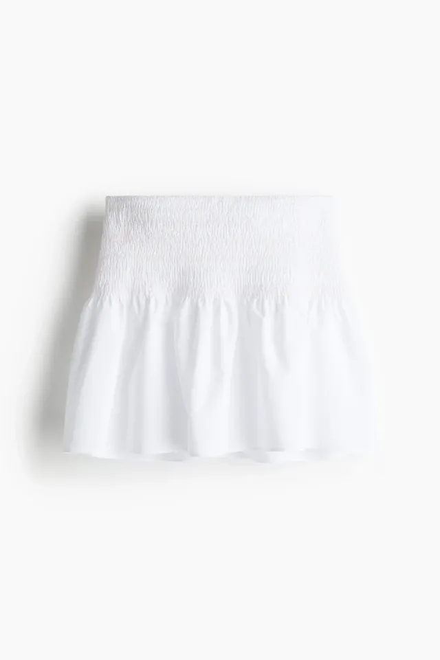Smocked Cotton Poplin Skirt – image 5