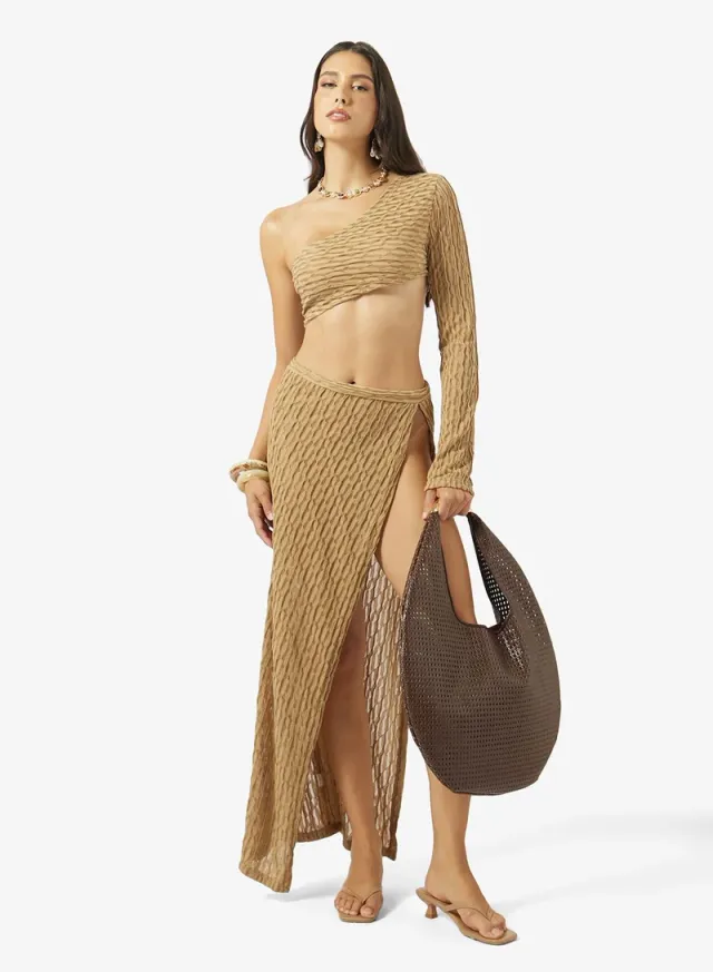 One Shoulder Top & Skirt Set – image 5