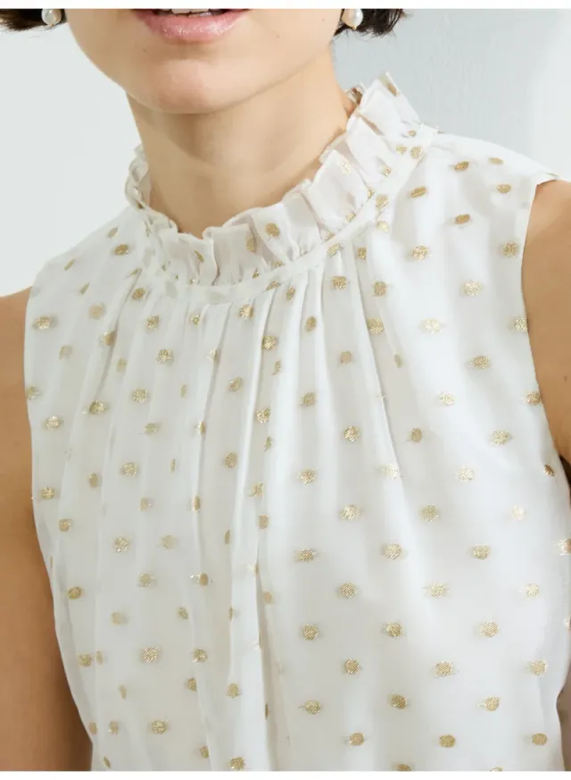 White Embellished High Neck Midi Dress – image 4