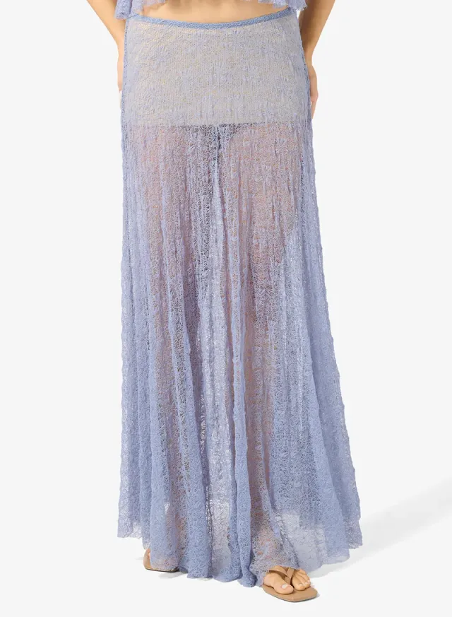 Frill Detail Cami Top Lace Skirt Set – image 4