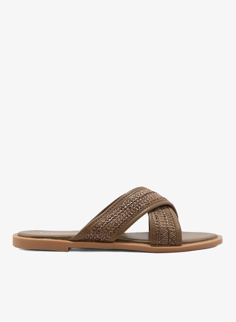 Raffia Flat Sandal