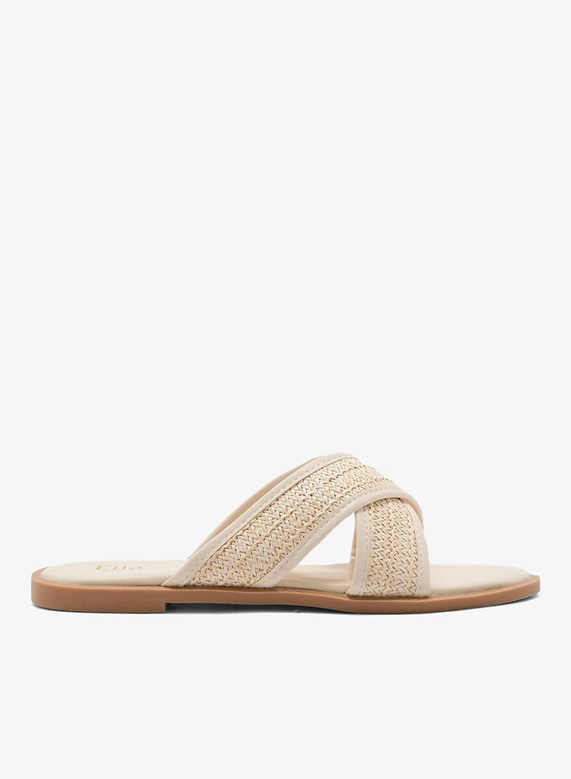 Raffia Flat Sandal