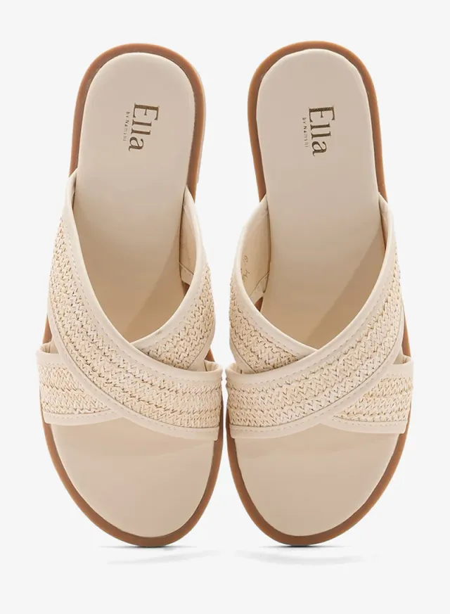 Raffia Flat Sandal – image 4