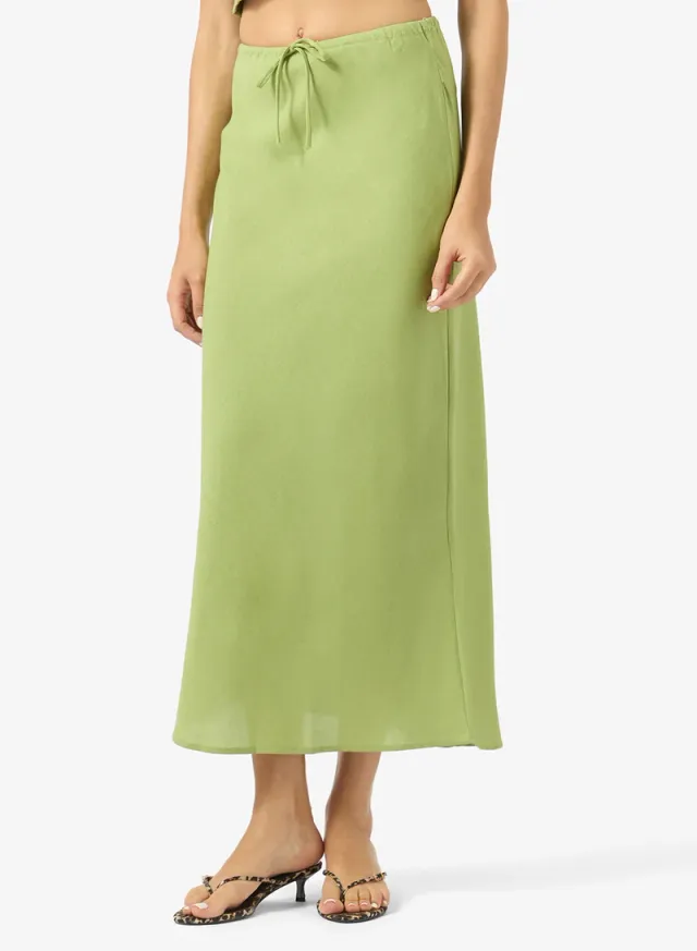 Tie Up Vest A-Line Skirt Set – image 4