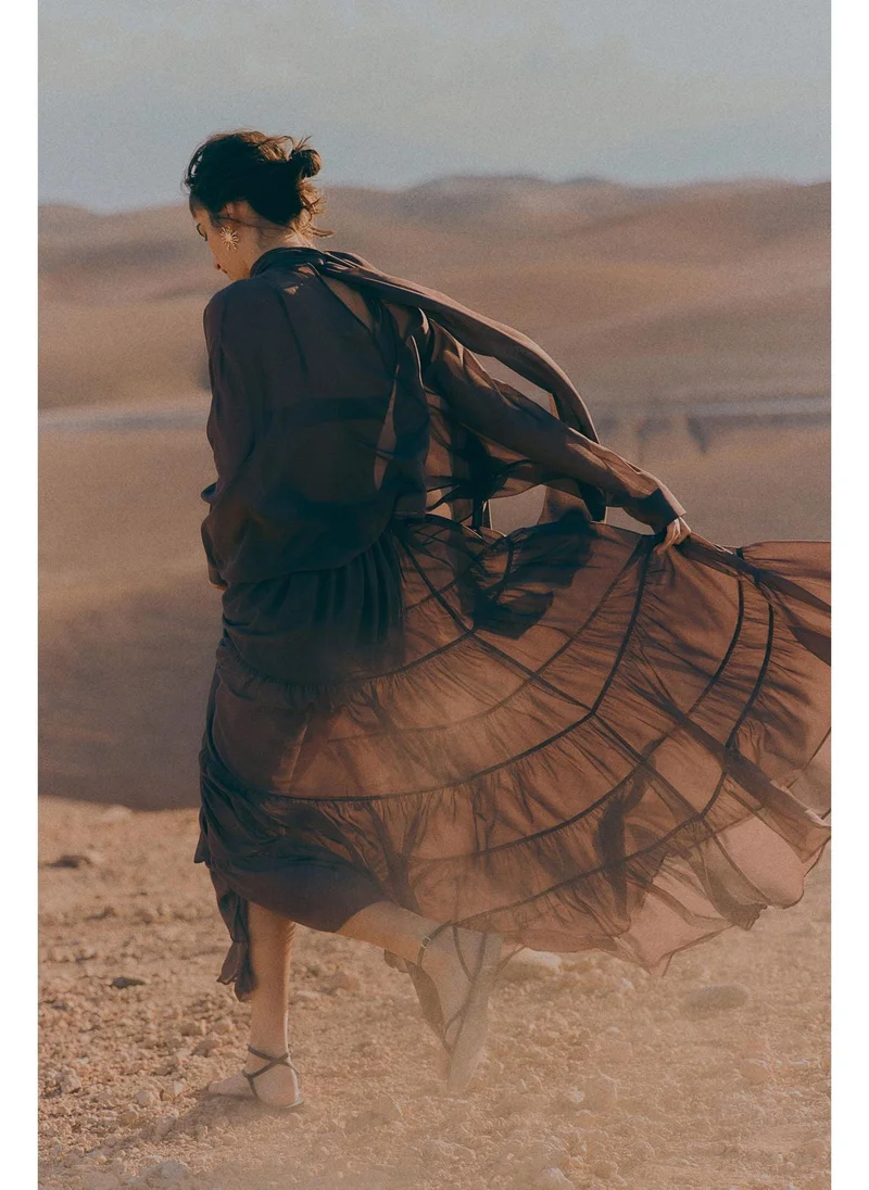 Tiered Maxi Skirt