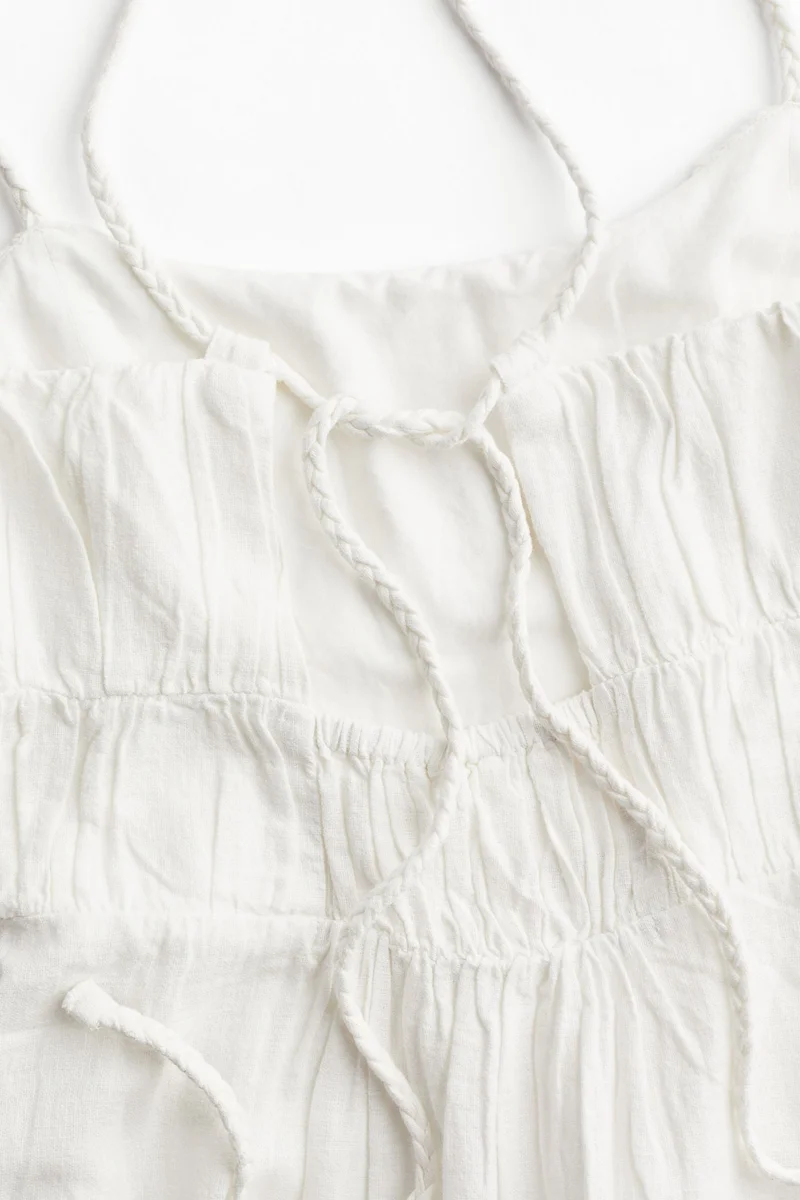 Smock-top Strappy Dress