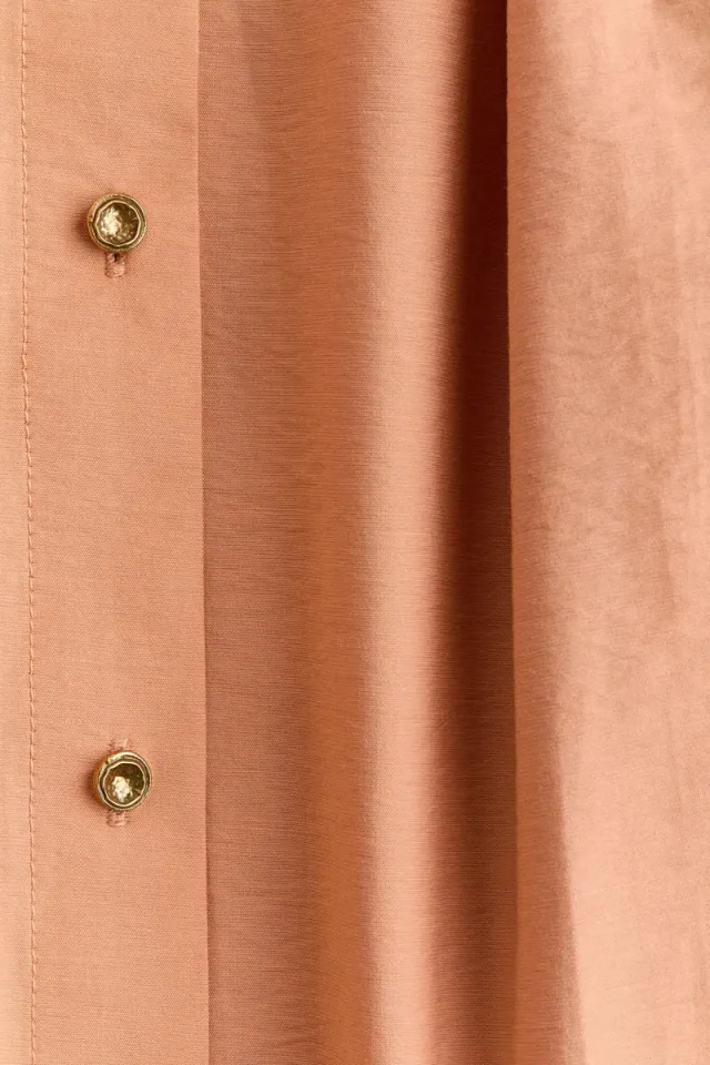 Pleated Button-Front Skirt – image 2