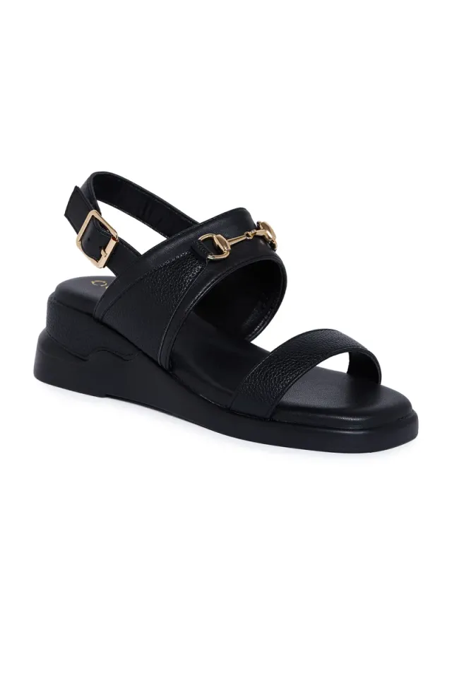 GEOOMNII Ladies Comfort Sandals Black