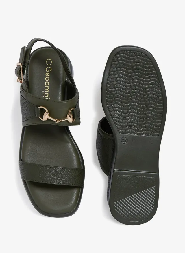 GEOOMNII Ladies Comfort Sandals Black – image 5