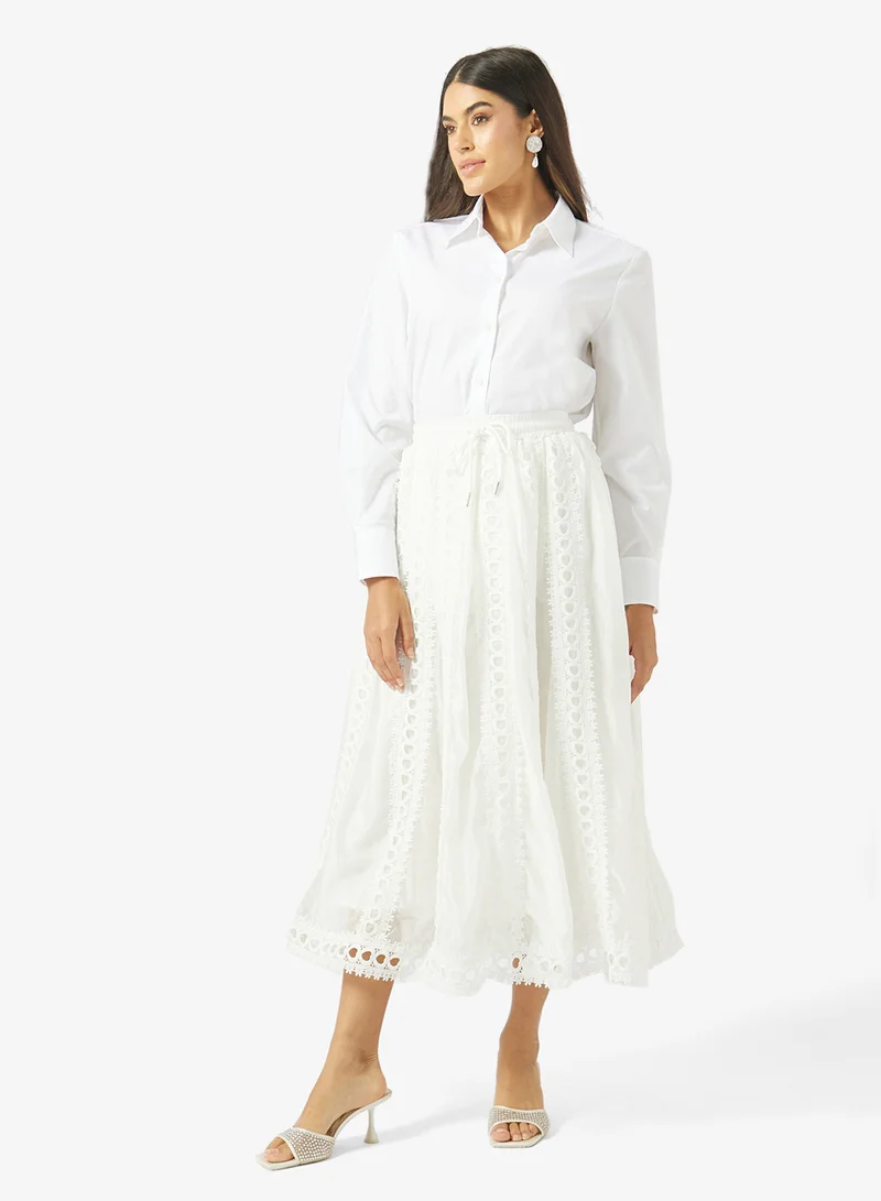 A-line Skirt Lace Detail