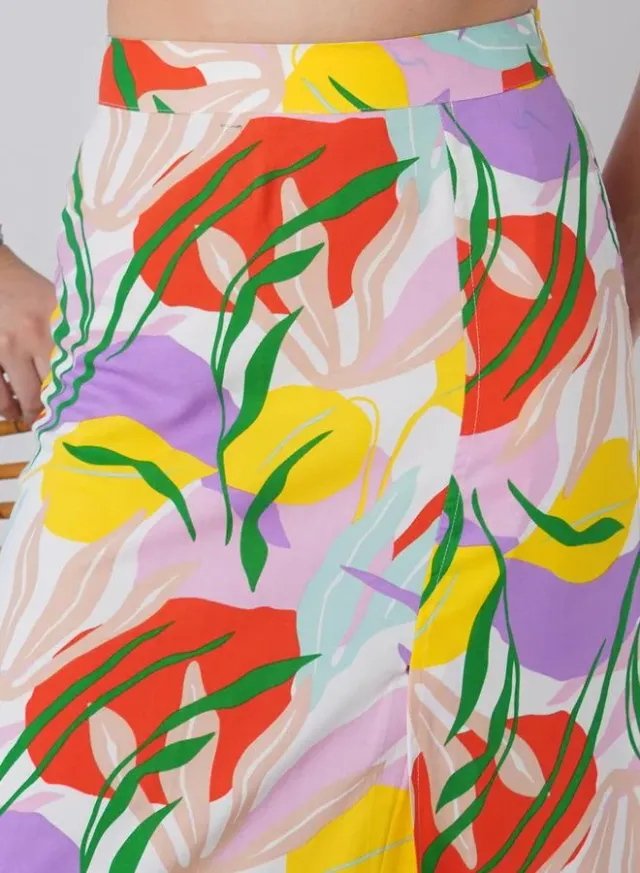 Floral Print Crop Top & Maxi Skirt Co-ord Set – image 5