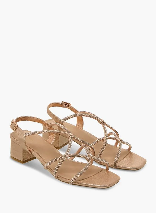 Women's Embellished Block Heel Sandals
