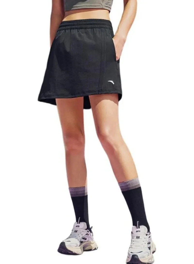 Regular Fit Workout Commute Skirt Black
