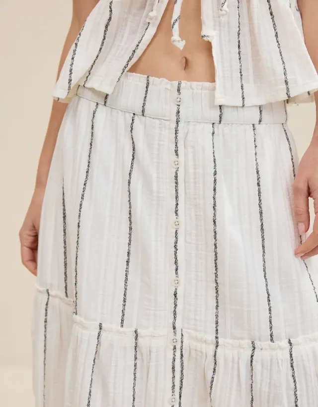Aerie Beach Texture Maxi Skirt – image 5