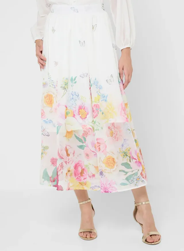 Floral Print Top & Skirt Set – image 4