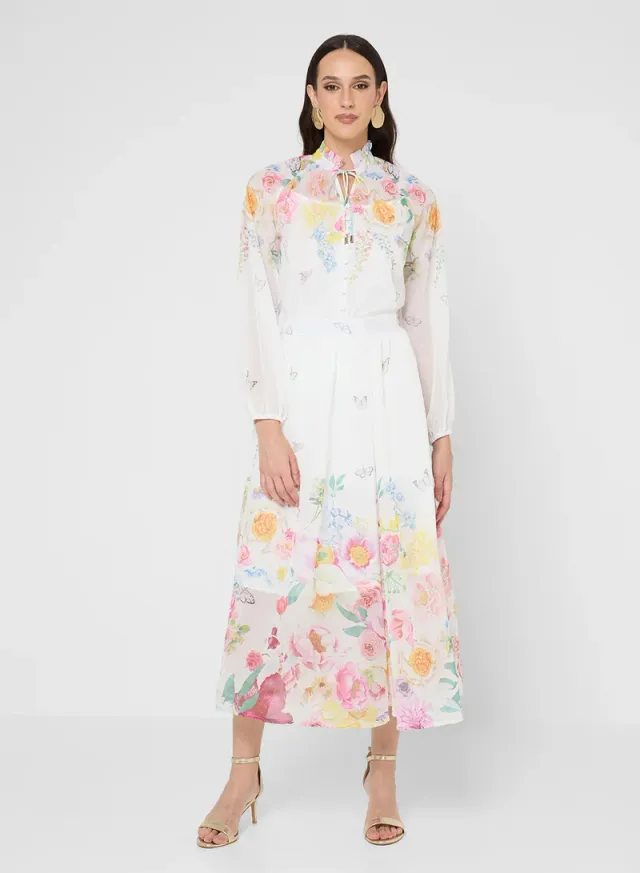 Floral Print Top & Skirt Set – image 5