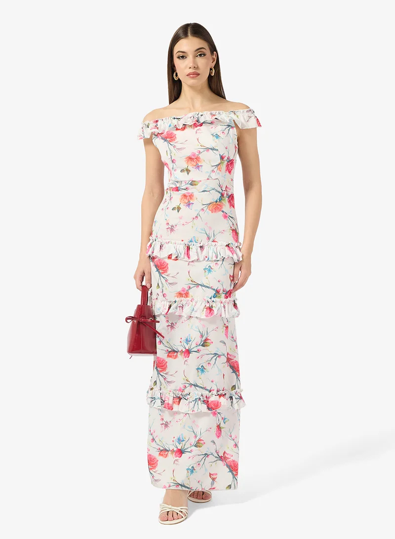 Floral Off-Shoulder Dress