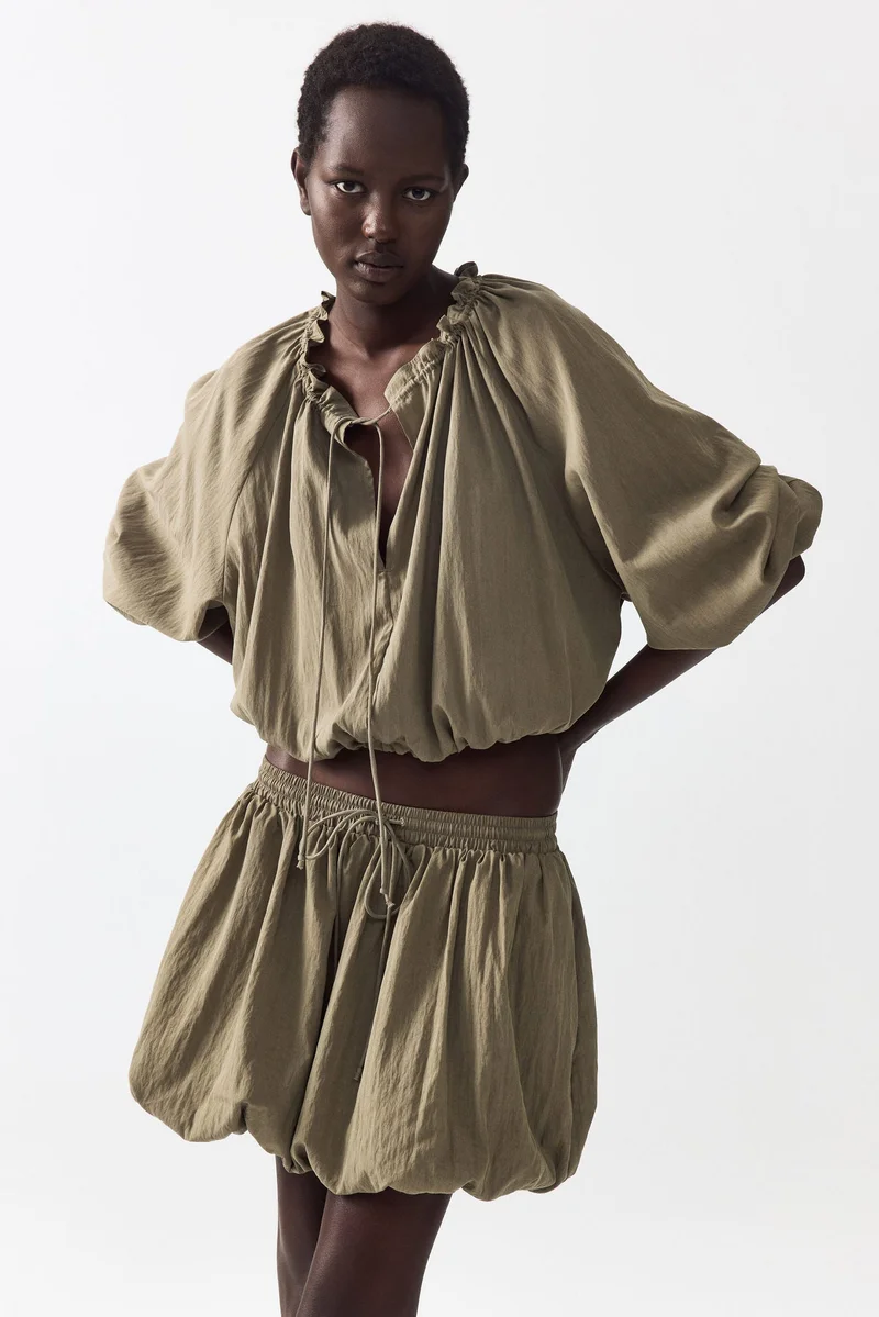 Bubble Hem Skirt