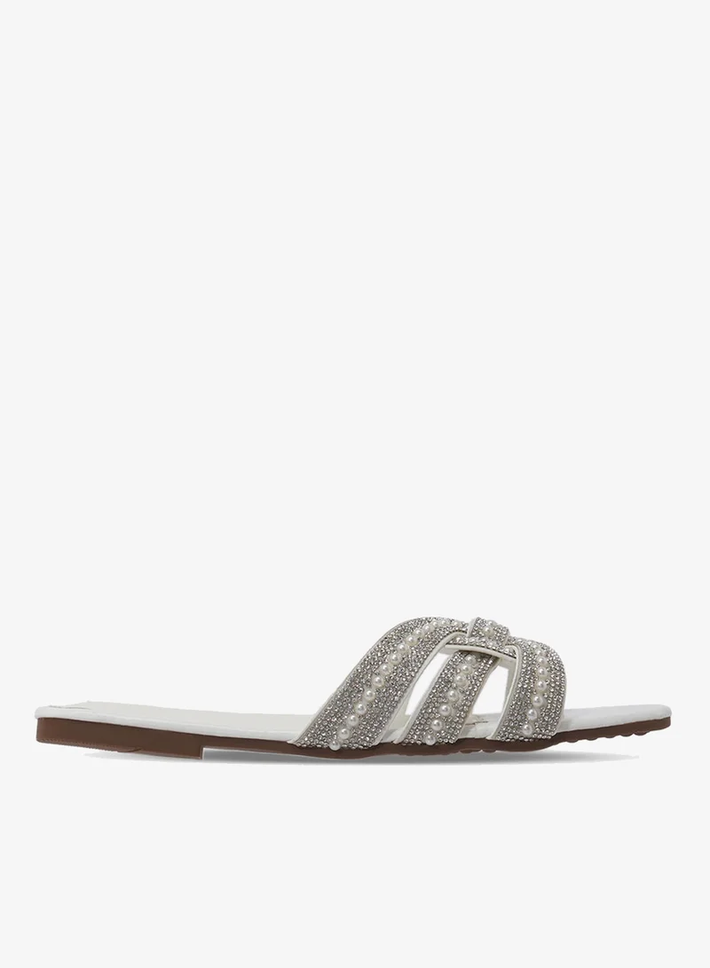Rhinestone Flat Sandals