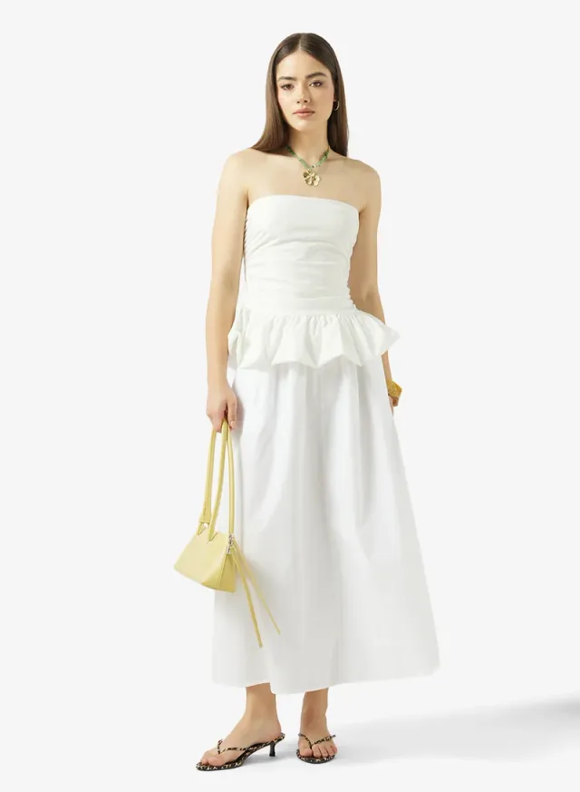 Bandeau Ruched Top & A-Line Skirt Set – image 5