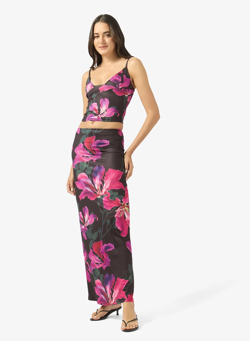 Floral Cami Tank & Skirt Set