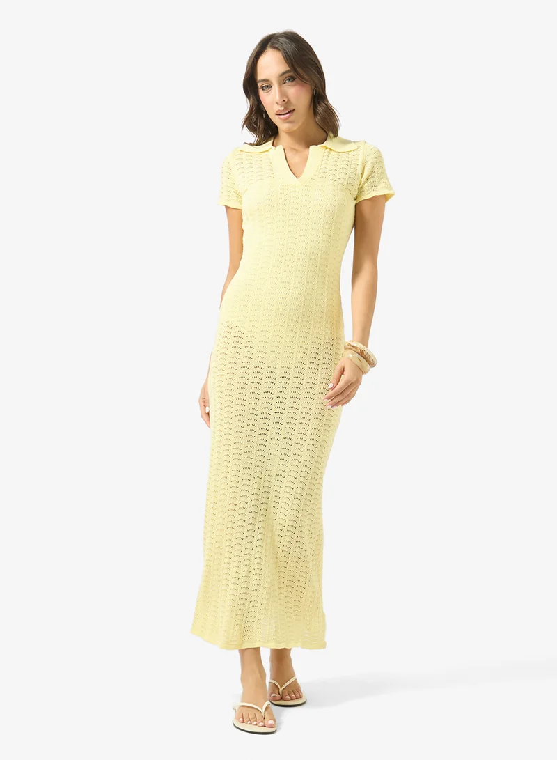 Crochet Maxi Beach Dress